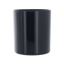 Black Straight Sided Tumbler Jar with Lid