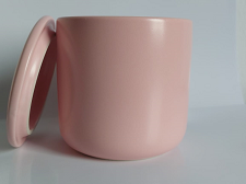 Ceramic Tumbler Jar Matte Finish Pink
